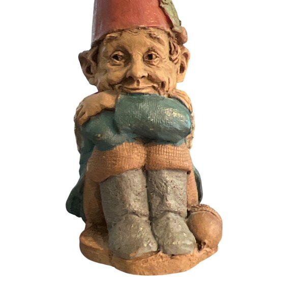 Vintage Tom Clark Clarence Gnome Figure Shell Wings 1994 Numbered 80 Estate 4" - Picture 3 of 6